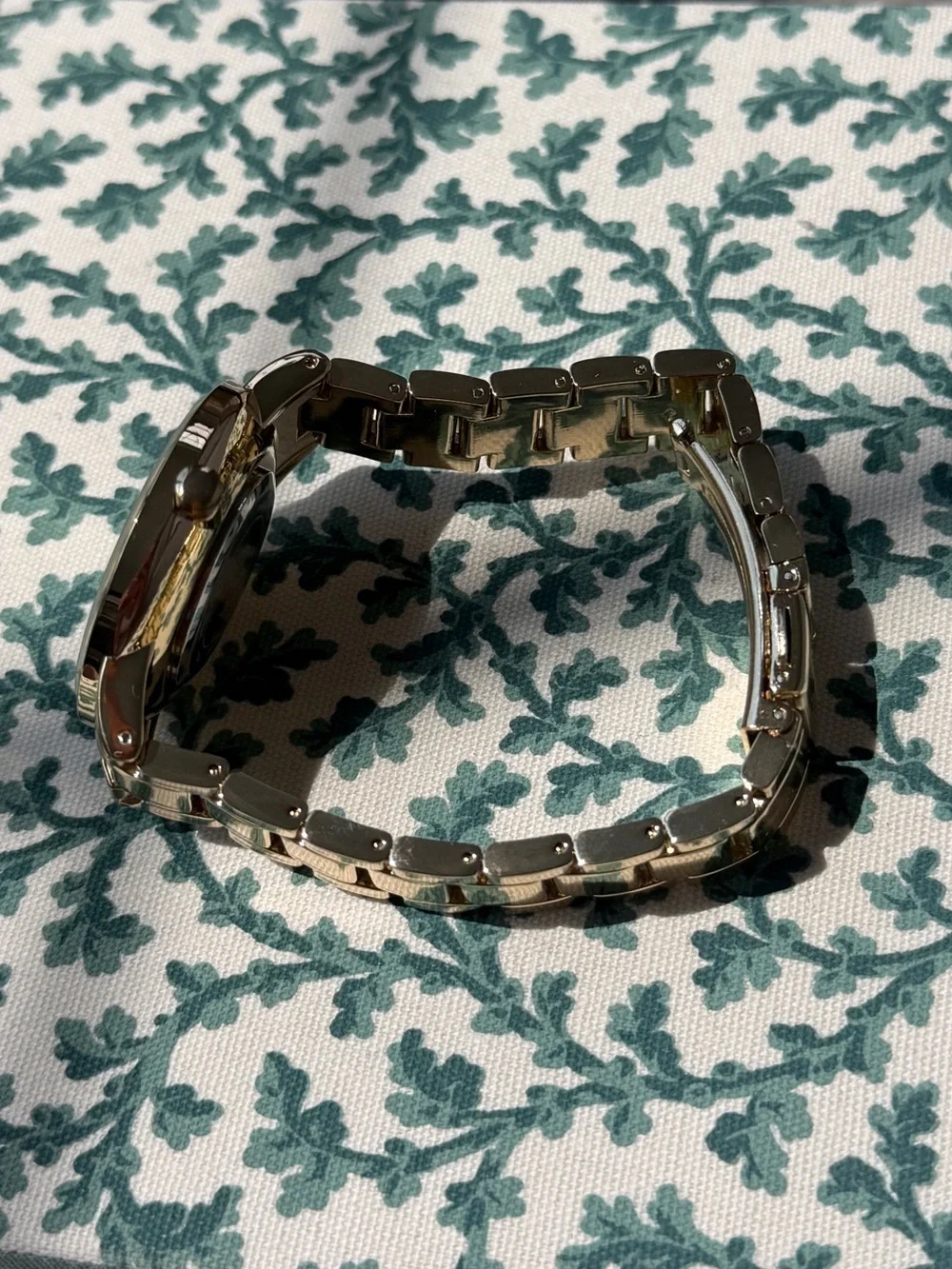 Nine West Rose Gold Rhinestone Watch | Classic Metal Bracelet Watch